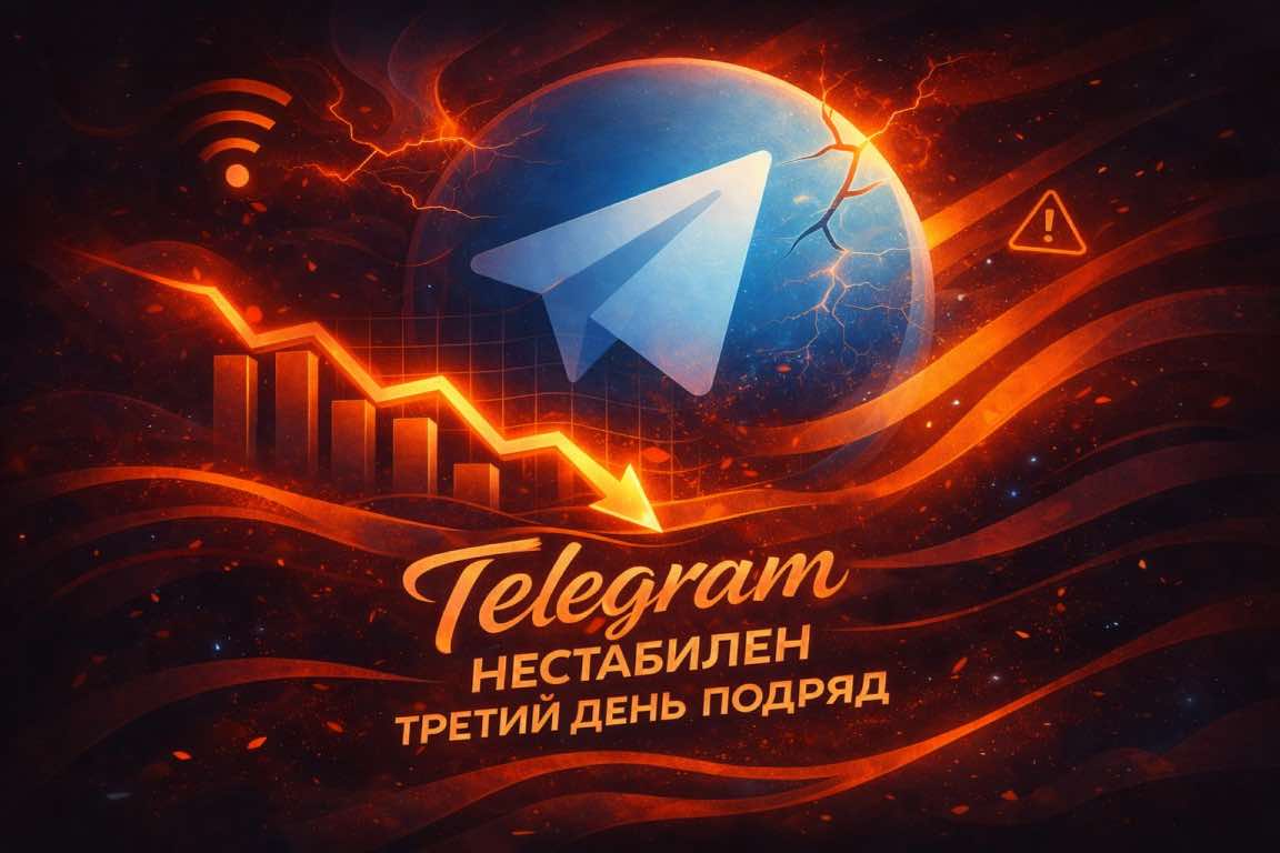 В России фиксируются перебои с Telegram